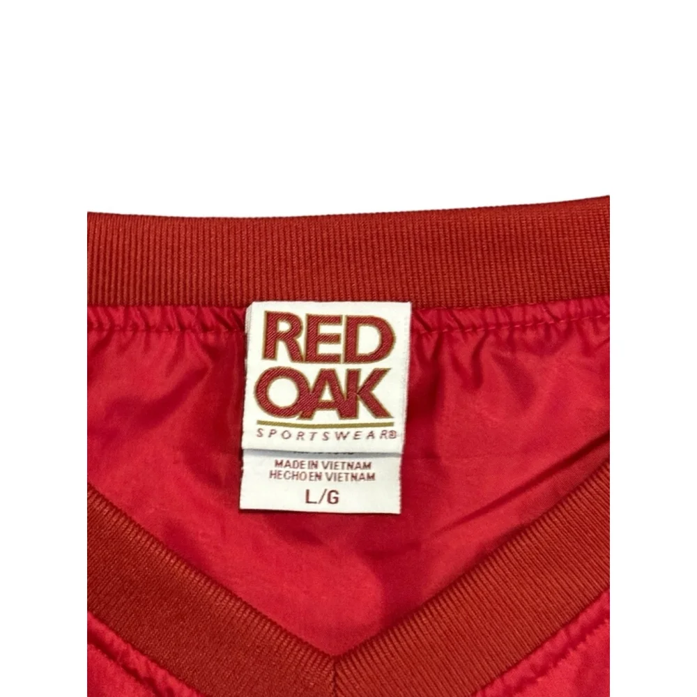 Vintage Red Oak Alabama Crimson Tide Men’s Red Windbreaker Jacket Size L - Picture 3 of 7